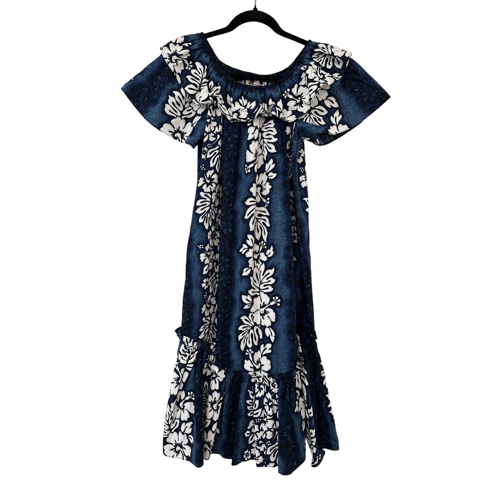 Royal Hawaiian Creations Hibiscus Floral Dress S Vacay Beachy Resort Coastal